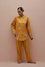 Amber embroidered shirt with full sleeves.